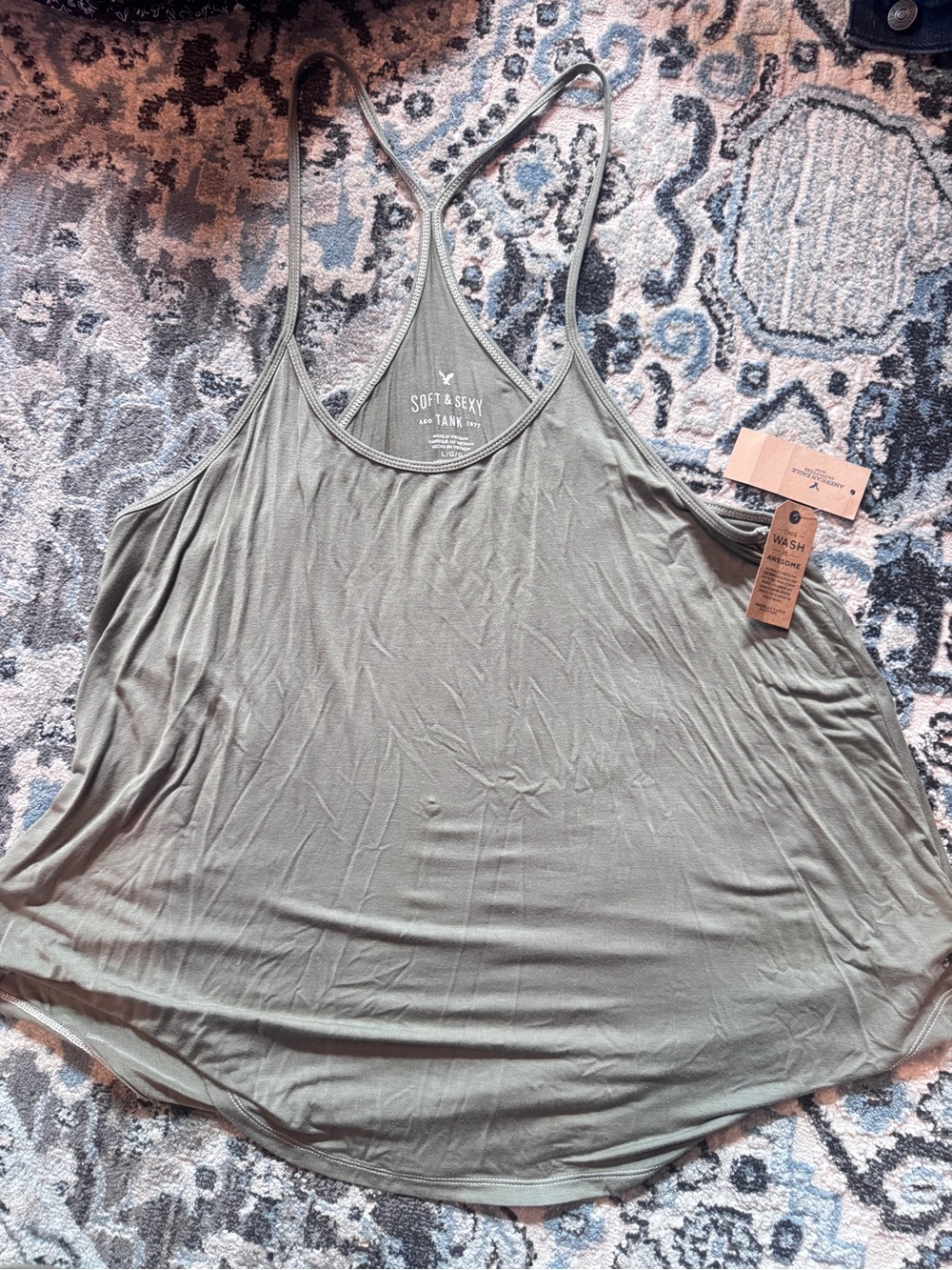 AEOSoft & Sexy Olive Tank Top